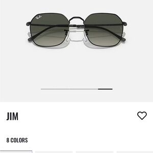 Ray-Ban Jim Sunglasses in Black with Dark Lenses